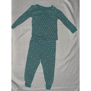 Girls Pajamas Set 24M Polka Dot Cotton Sleepwear Top and Pants